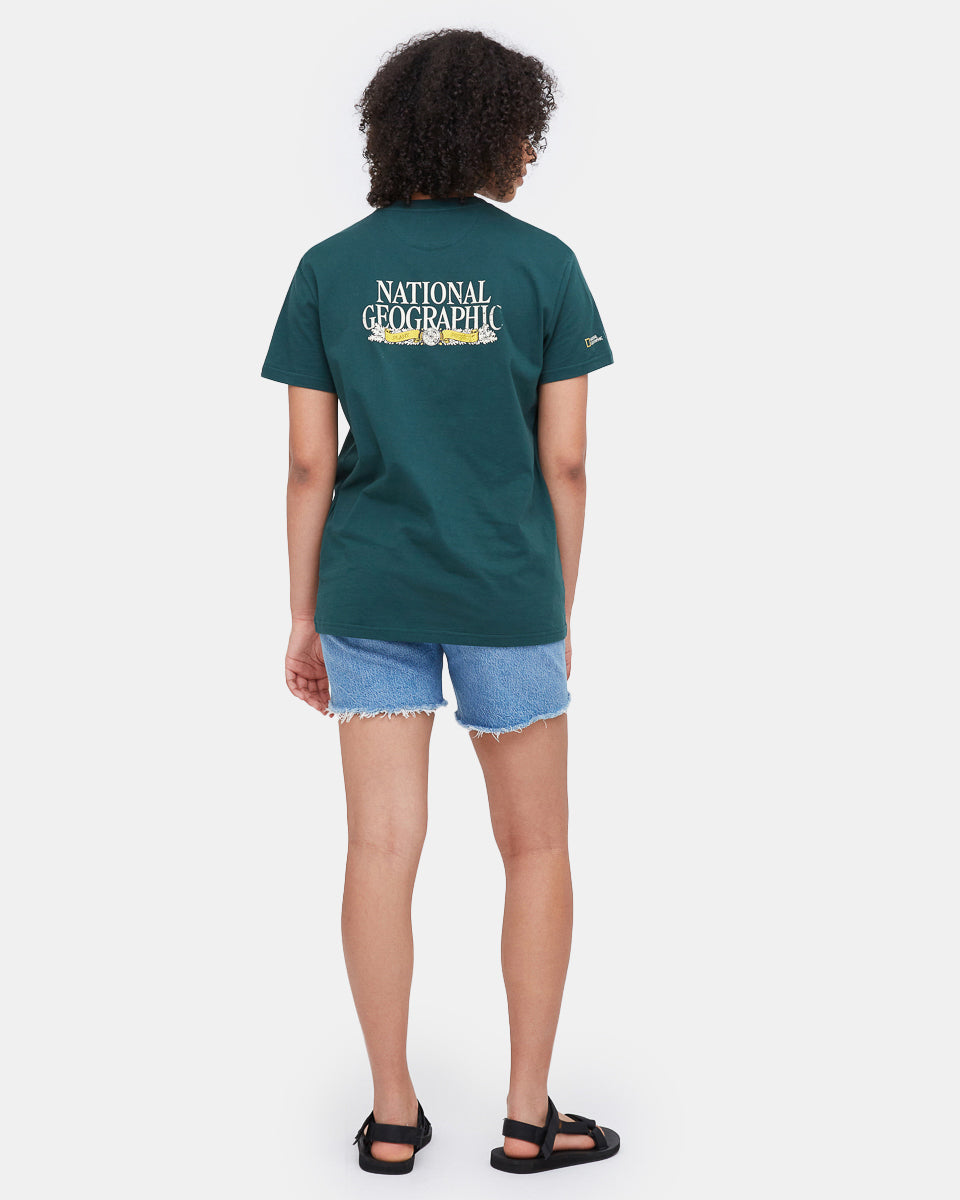 Green National Geographic Unisex Graphic Tee