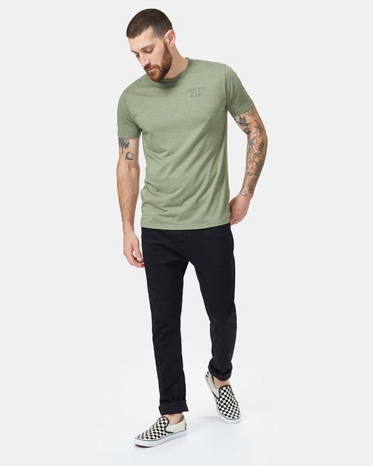 Green Recycled Polyester Crew Neck T-Shirt