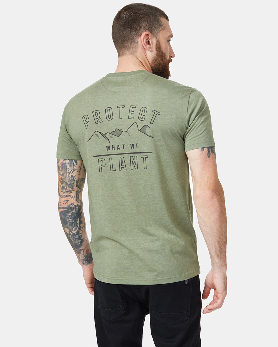 Green Recycled Polyester Crew Neck T-Shirt