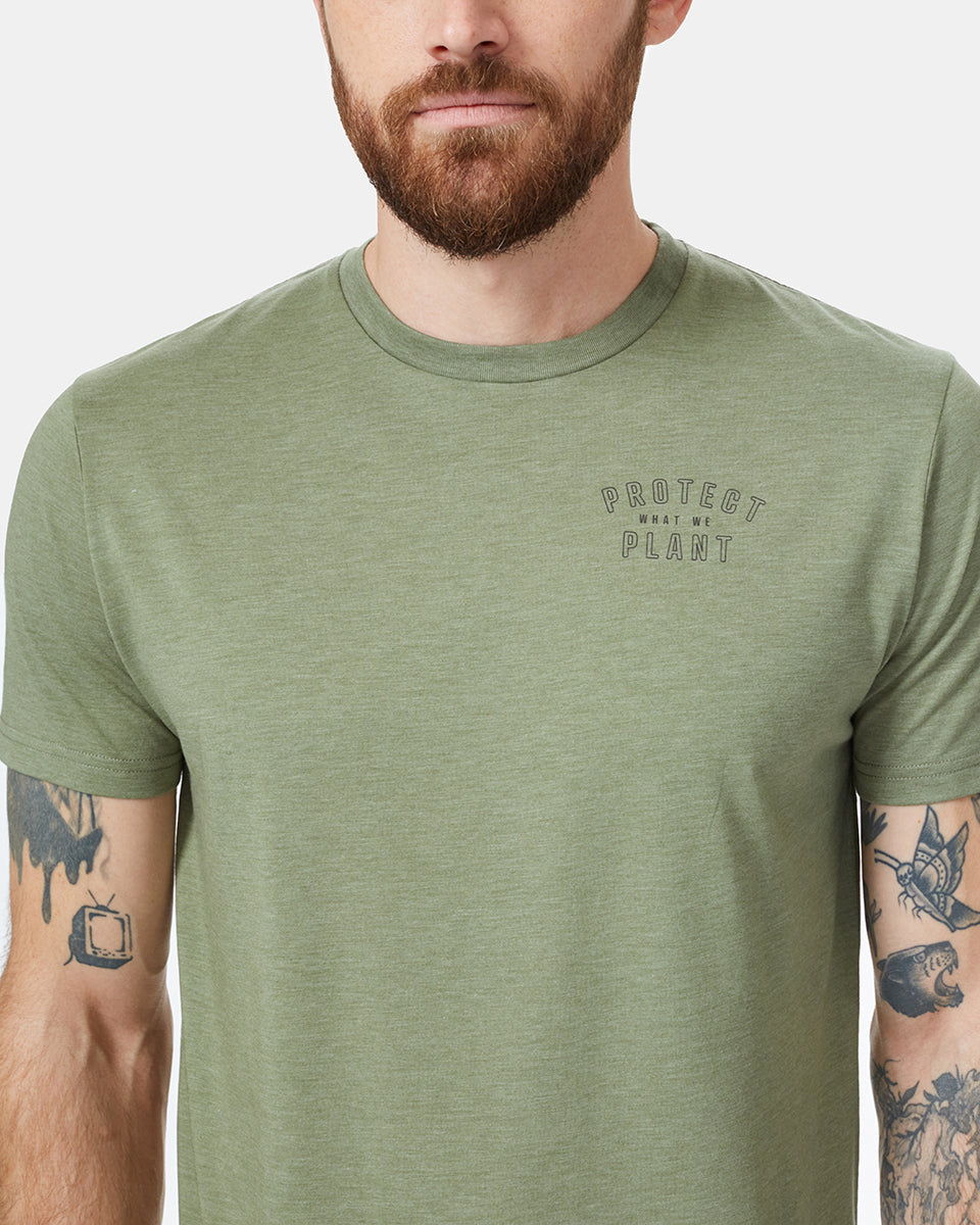 Green Recycled Polyester Crew Neck T-Shirt