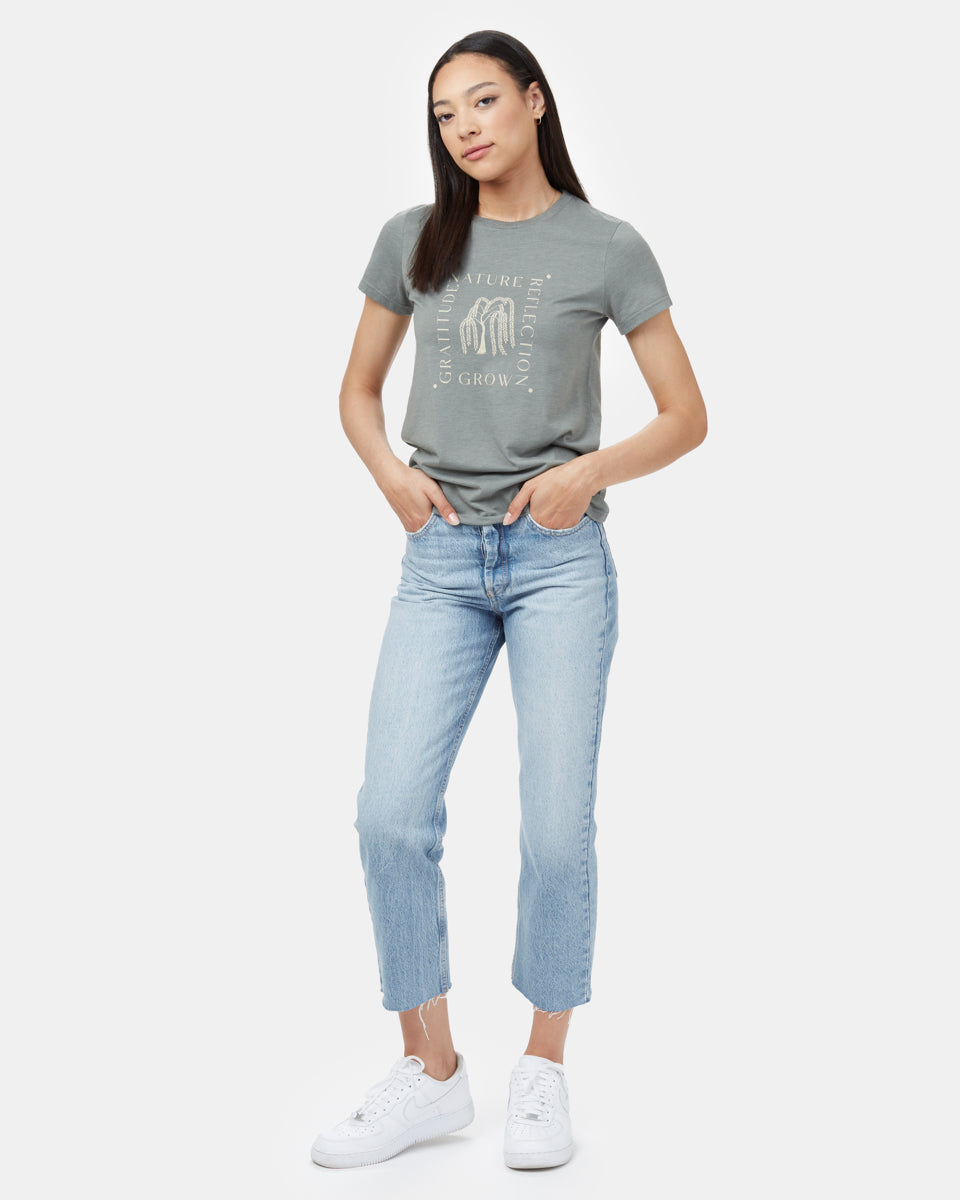 Green Women's Recycled Polyester Graphic Tee