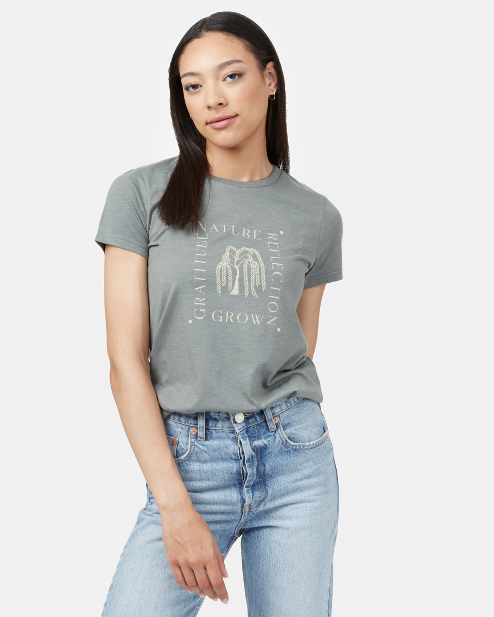 Green Women's Recycled Polyester Graphic Tee