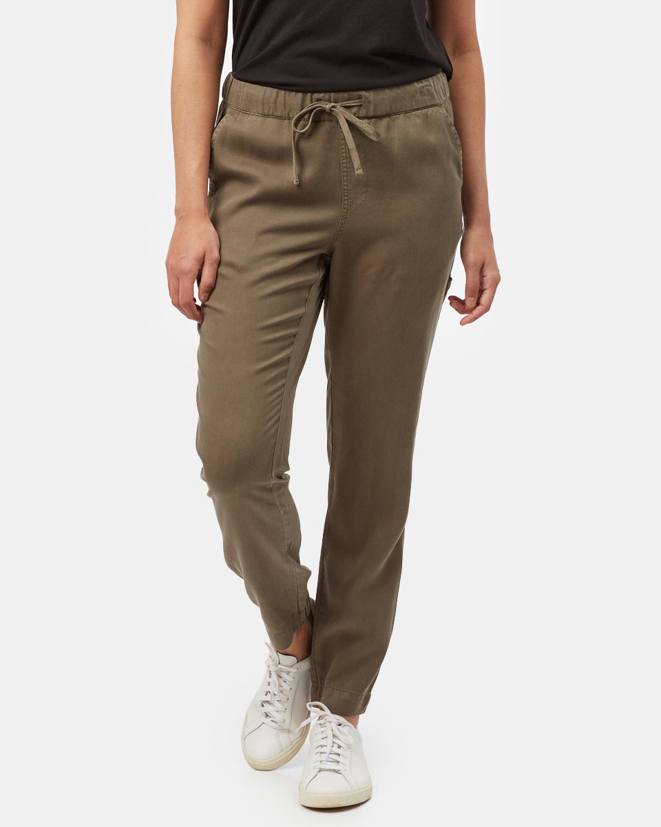 Green Women's Tencel Joggers