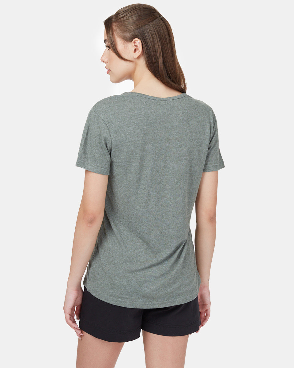 Green-Womens-Hemp-Scoop-Neck-Top