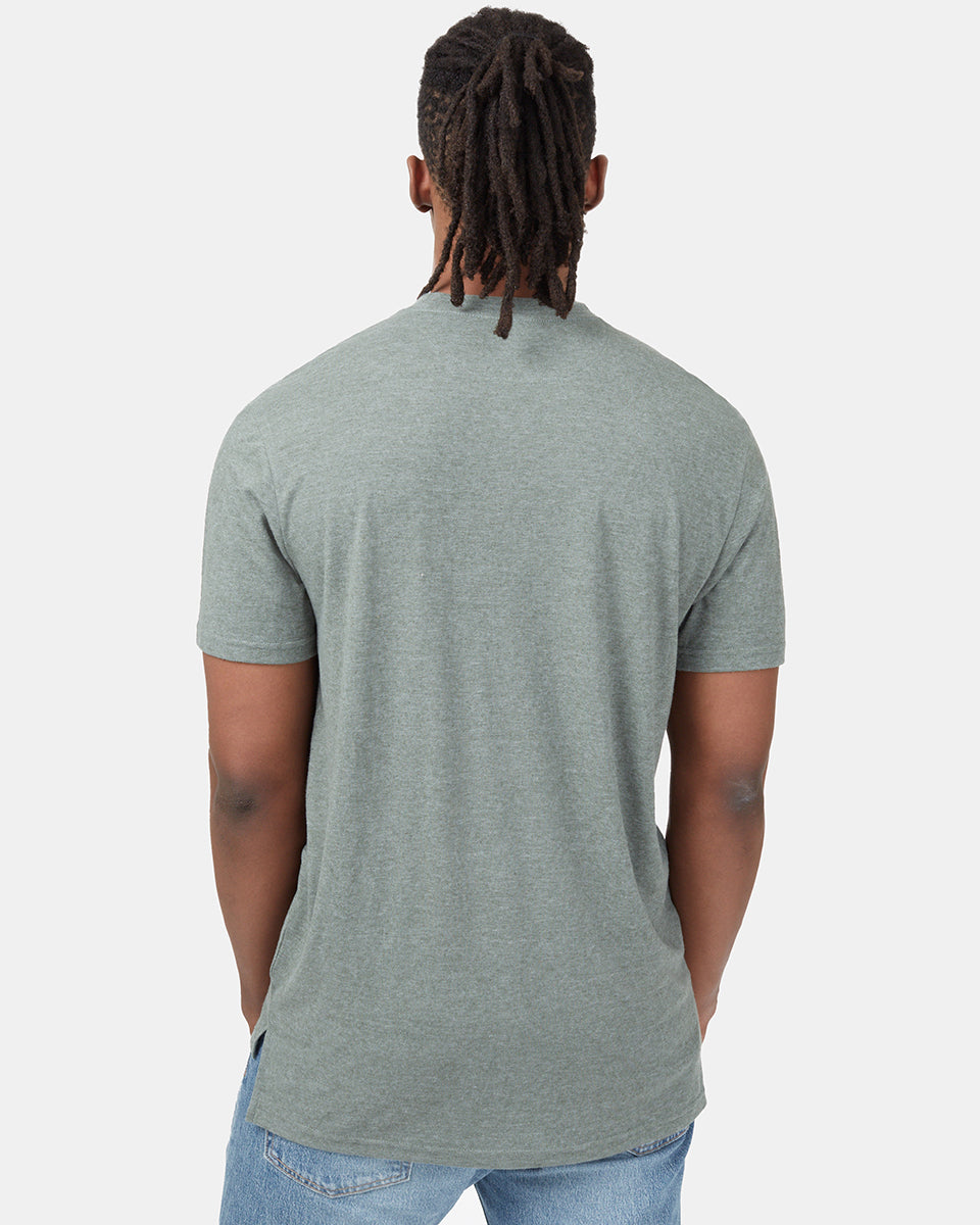 Green Graphic Tee Crew Neck