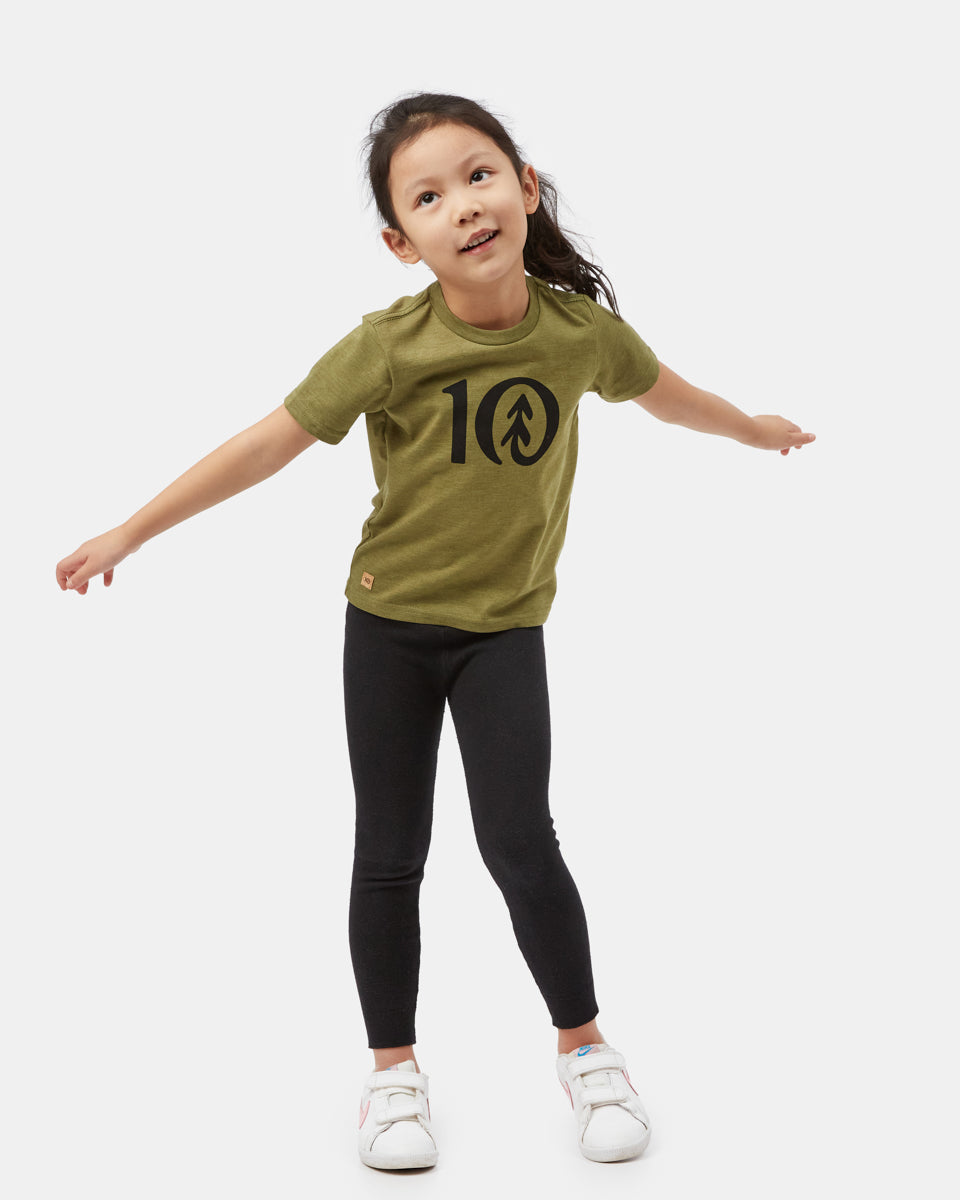 Green Kids Graphic Short Sleeve Tee