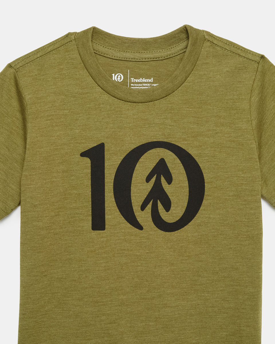 Green Kids Graphic Short Sleeve Tee