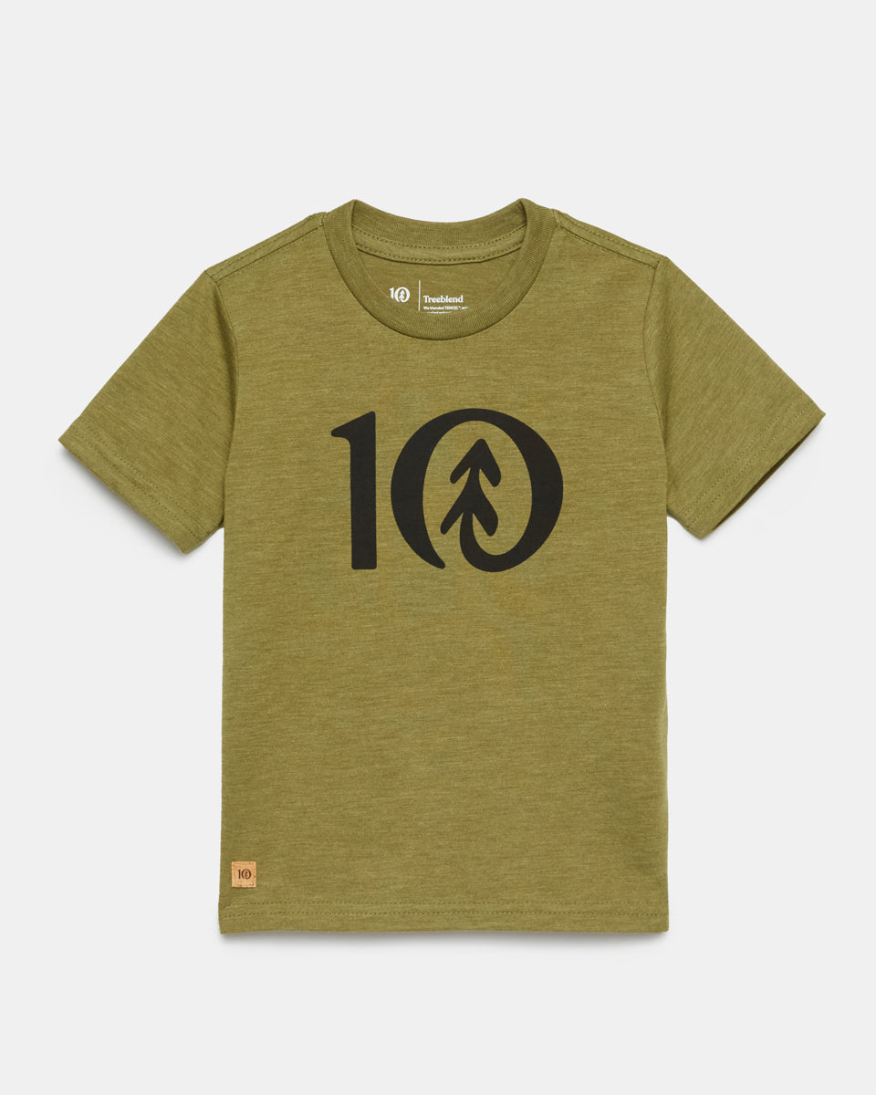 Green Kids Graphic Short Sleeve Tee
