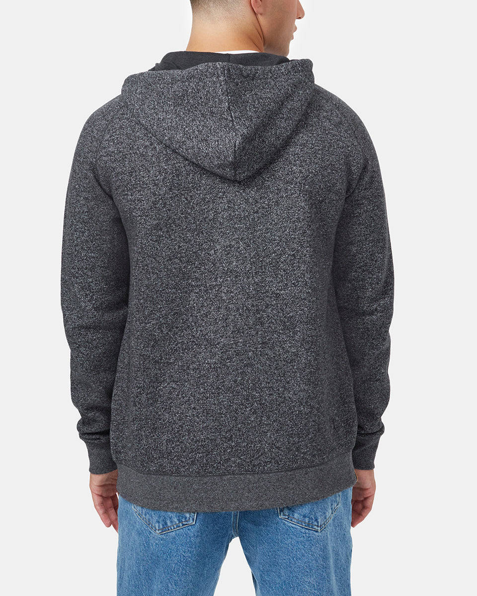 Black Men's Eco-Friendly Zip-Up Hoodie