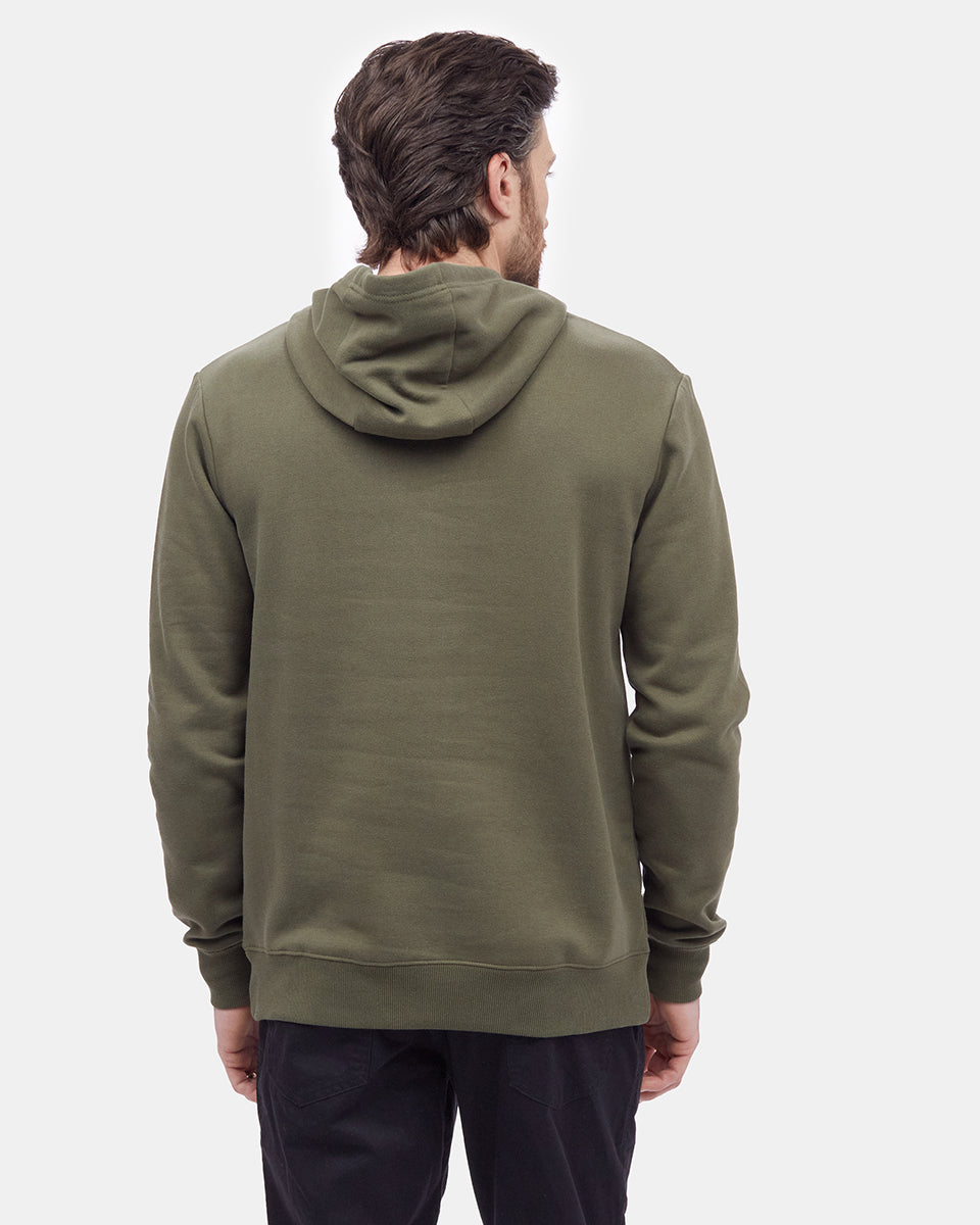 Green Men's Eco-Friendly Pullover Hoodie