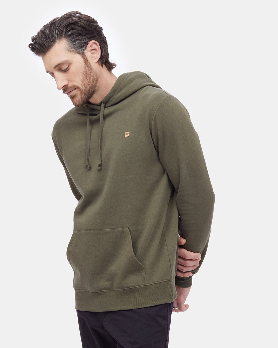 Green Men's Eco-Friendly Pullover Hoodie