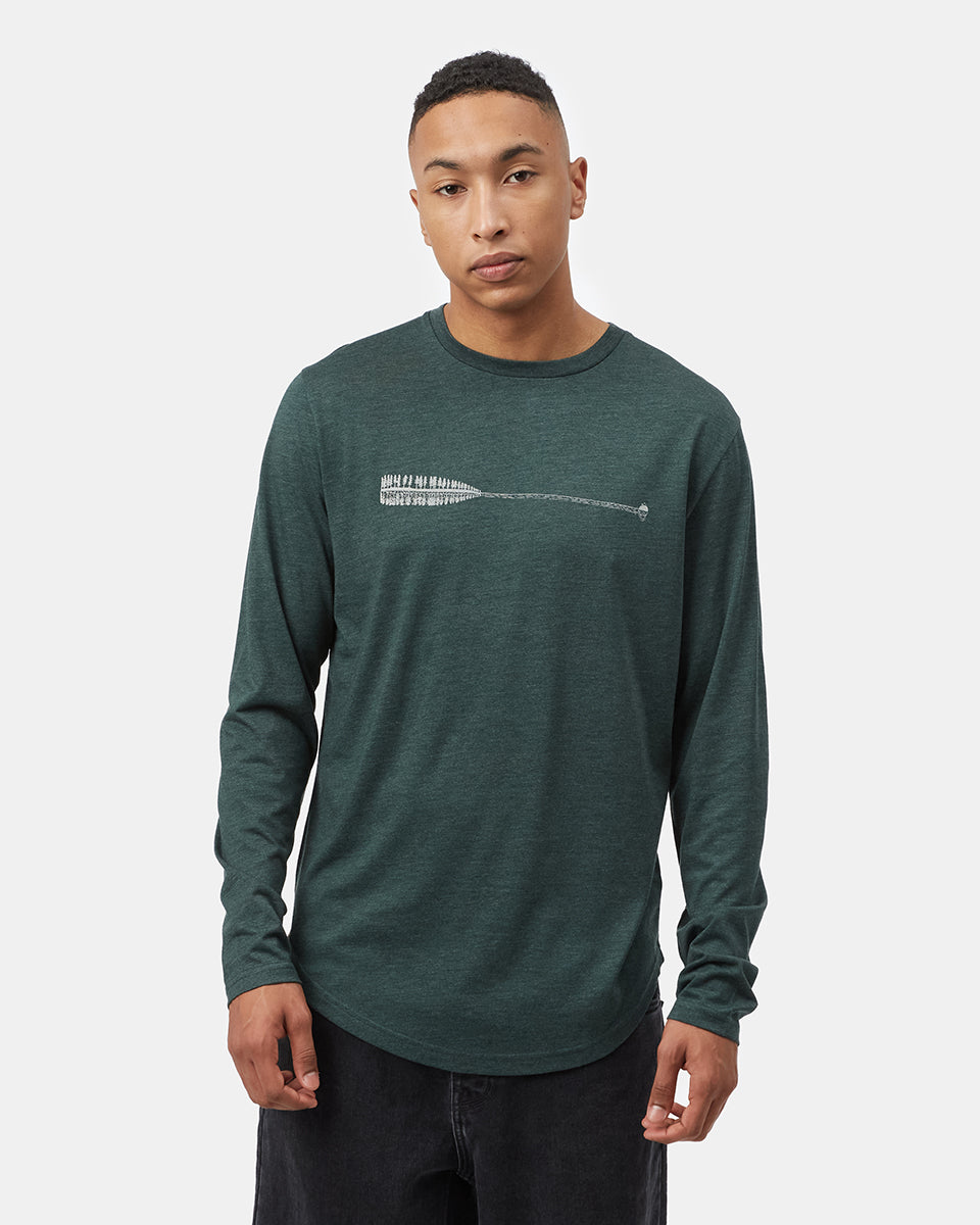 Green Men's Graphic Long Sleeve Shirt