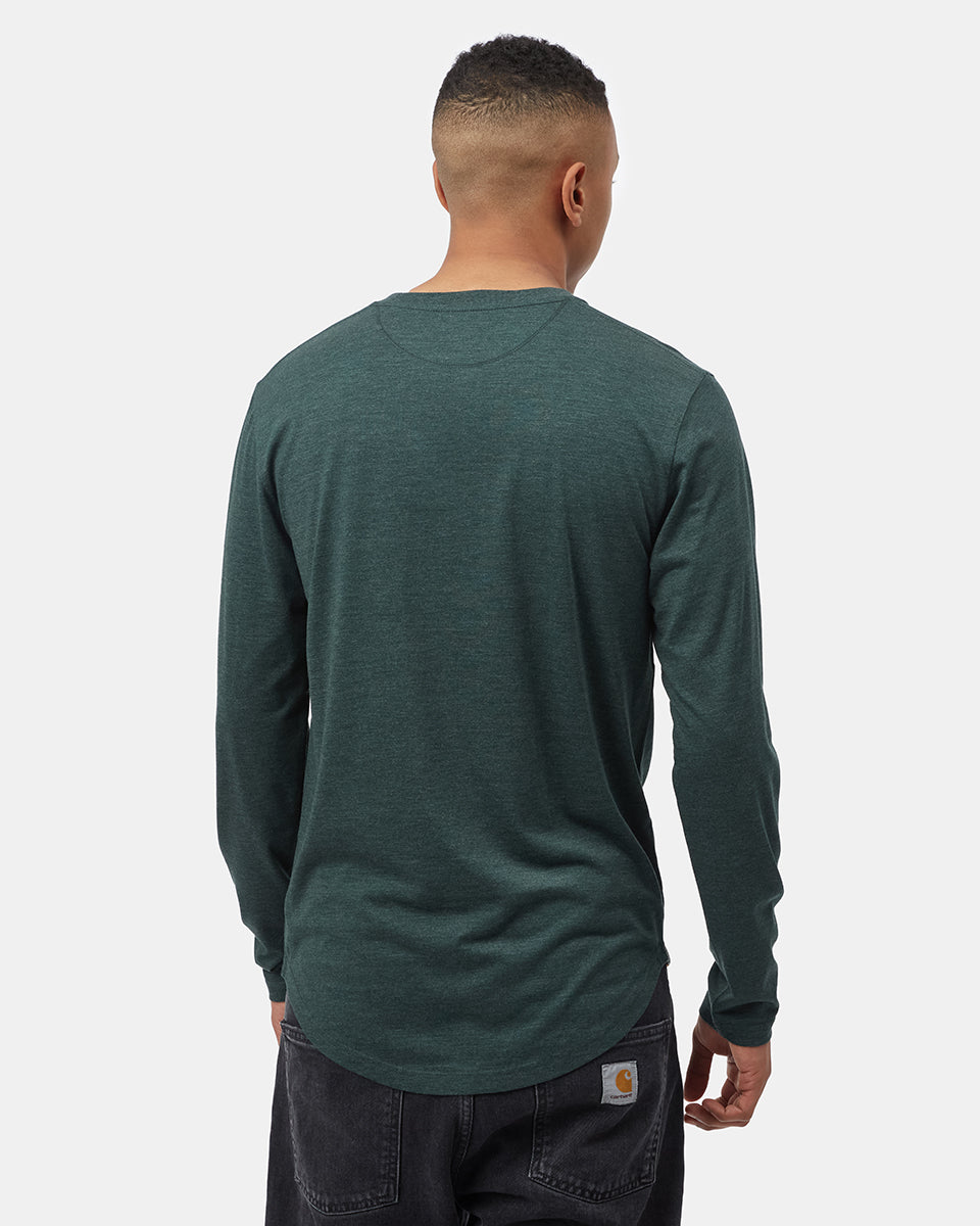 Green Men's Graphic Long Sleeve Shirt