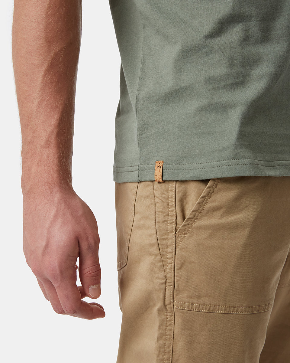 Green Men's Graphic Short Sleeve Tee