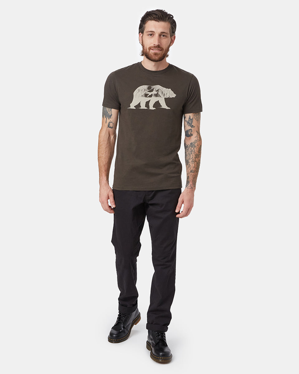 Green Men's Organic Cotton Graphic Tee