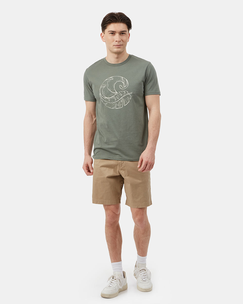 Green Men's Organic Cotton Graphic Tee