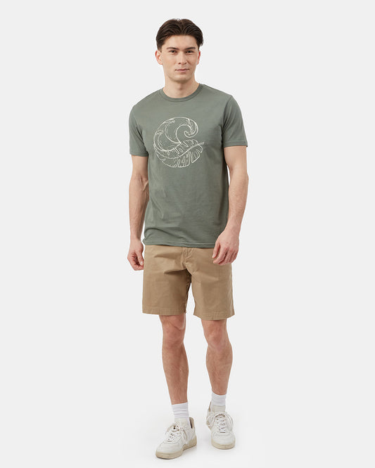 Green Men's Organic Cotton Graphic Tee