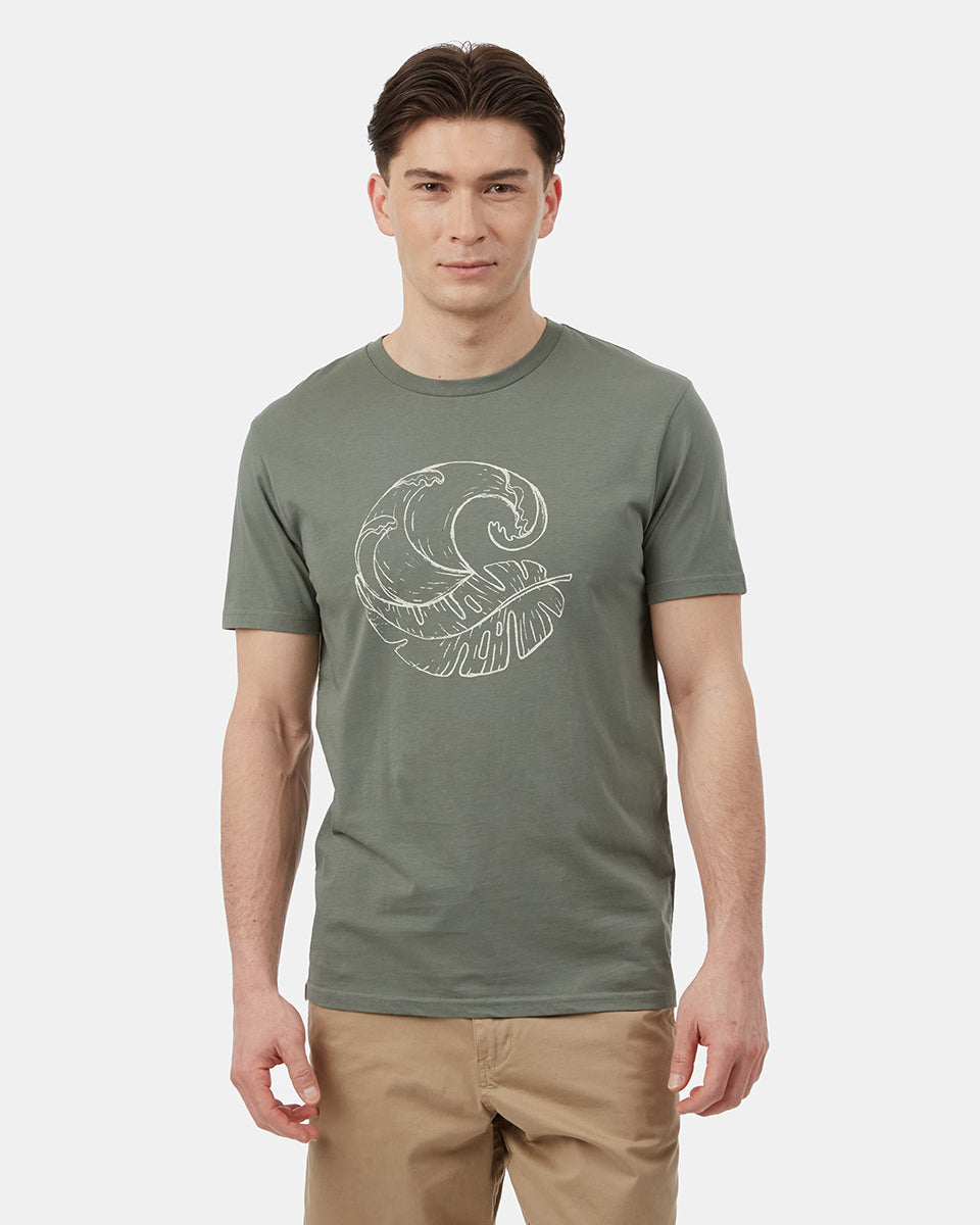Green Men's Organic Cotton Graphic Tee