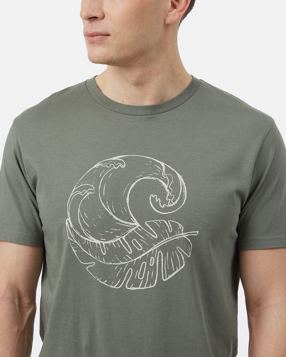 Green Men's Organic Cotton Graphic Tee