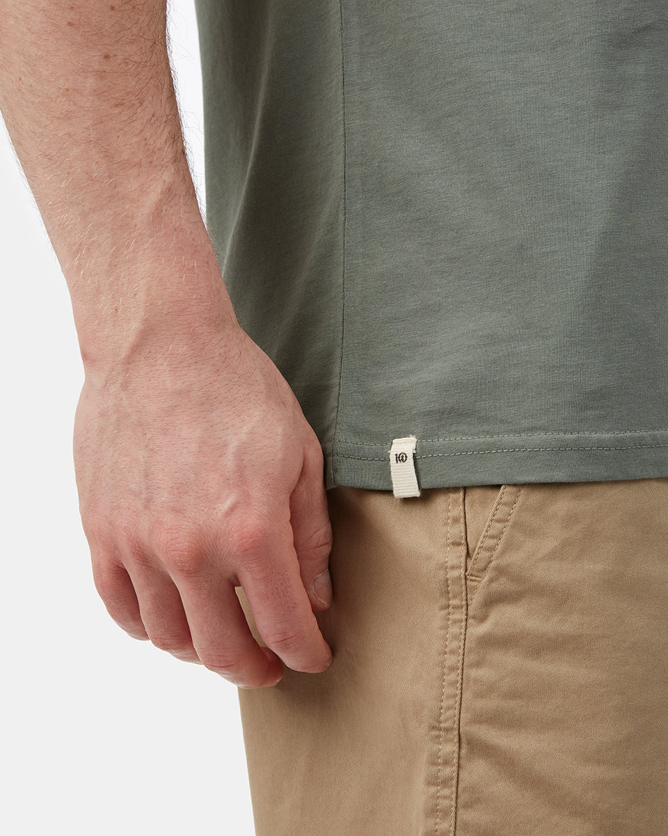 Green Men's Organic Cotton Graphic Tee