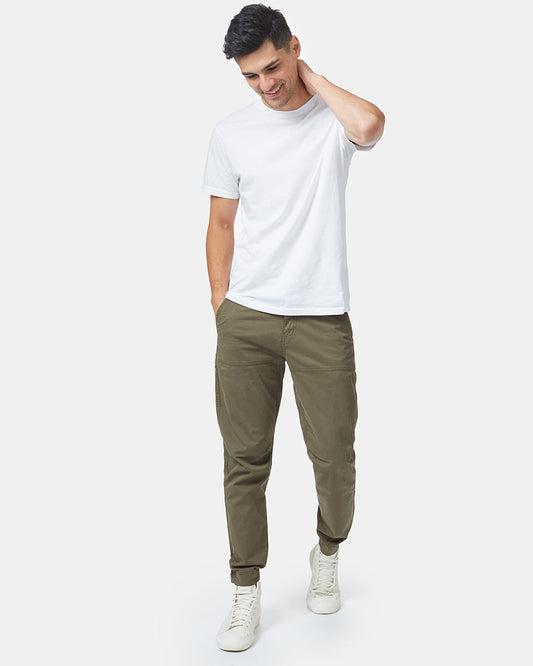 Green Men's Organic Cotton Twill Joggers