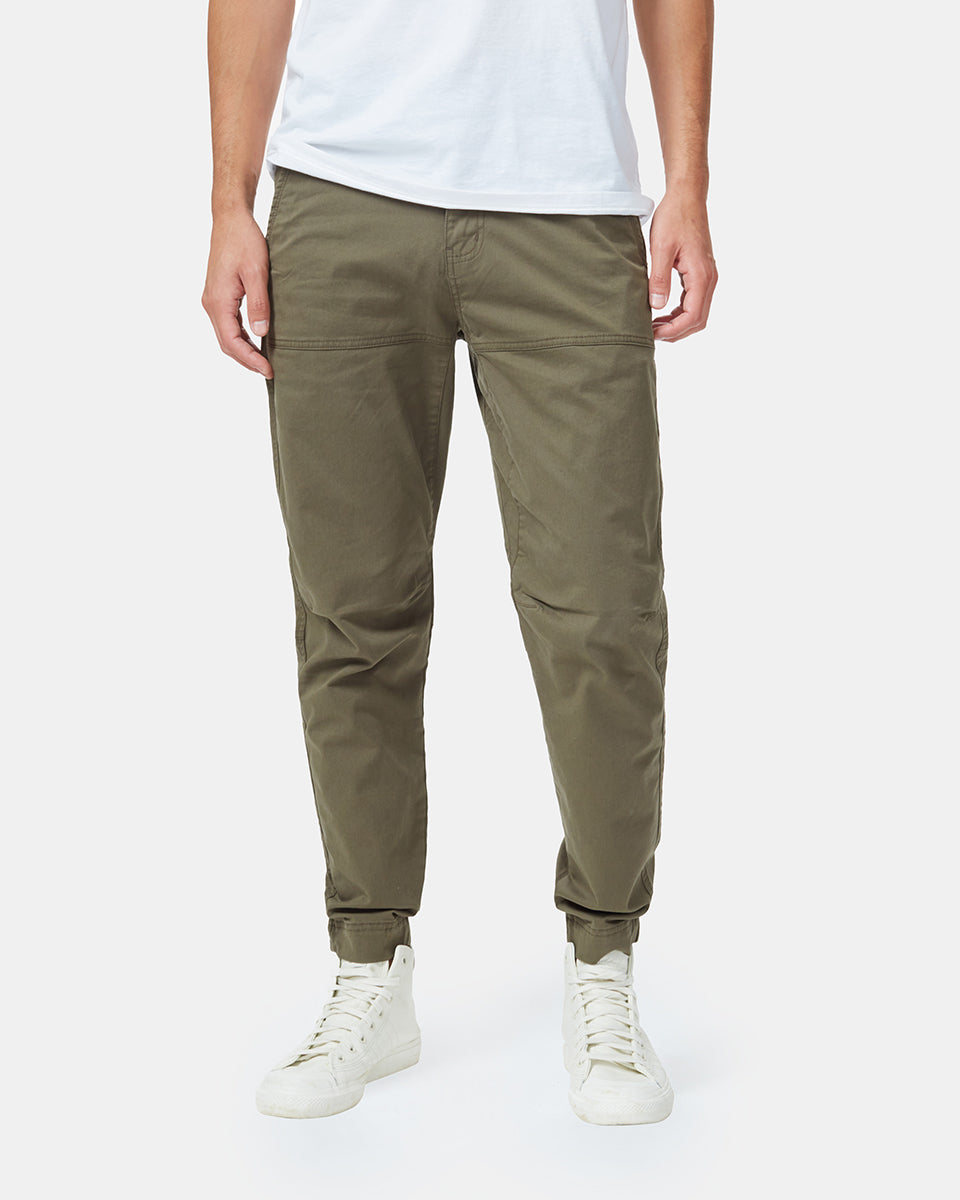 Green Men's Organic Cotton Twill Joggers
