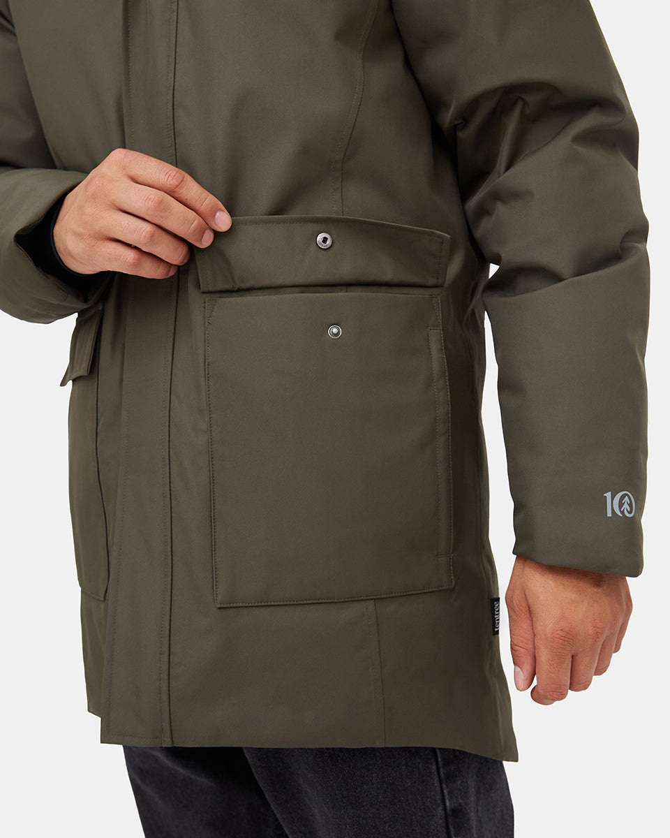 Green Men's Repreve Parka Jacket