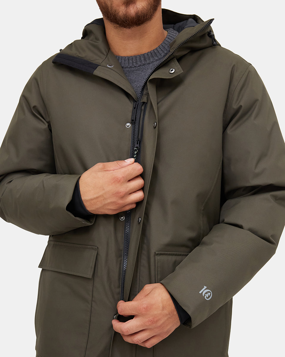 Green Men's Repreve Parka Jacket