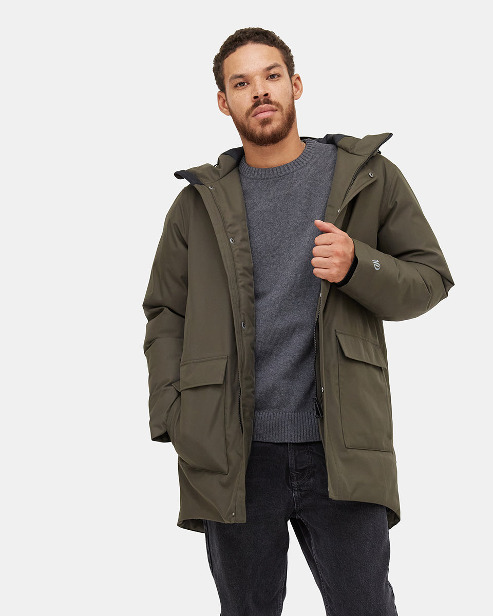 Green Men's Repreve Parka Jacket