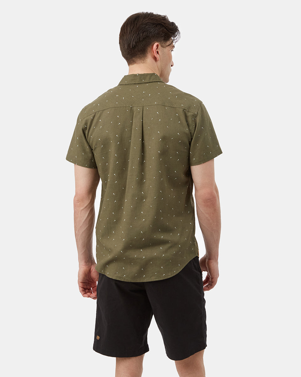 Green Men's Short Sleeve Polo Neck Shirt