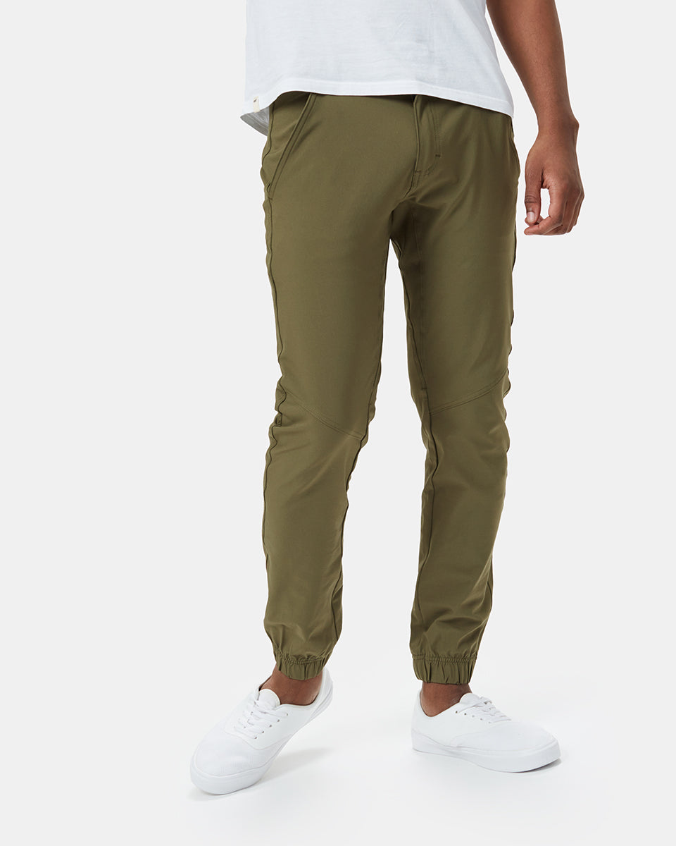 Green Mens Recycled Polyester Joggers