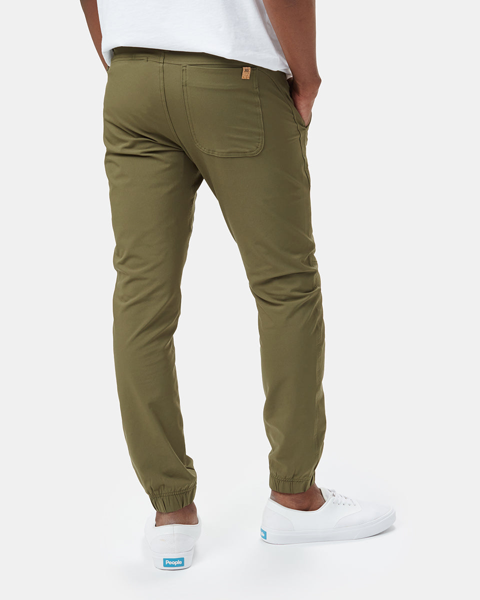 Green Mens Recycled Polyester Joggers