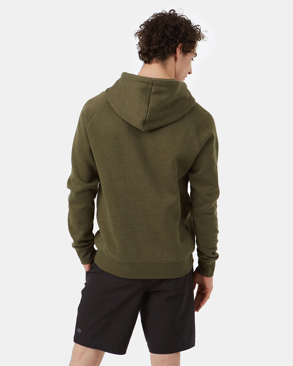 Green Organic Cotton Button Hoodie