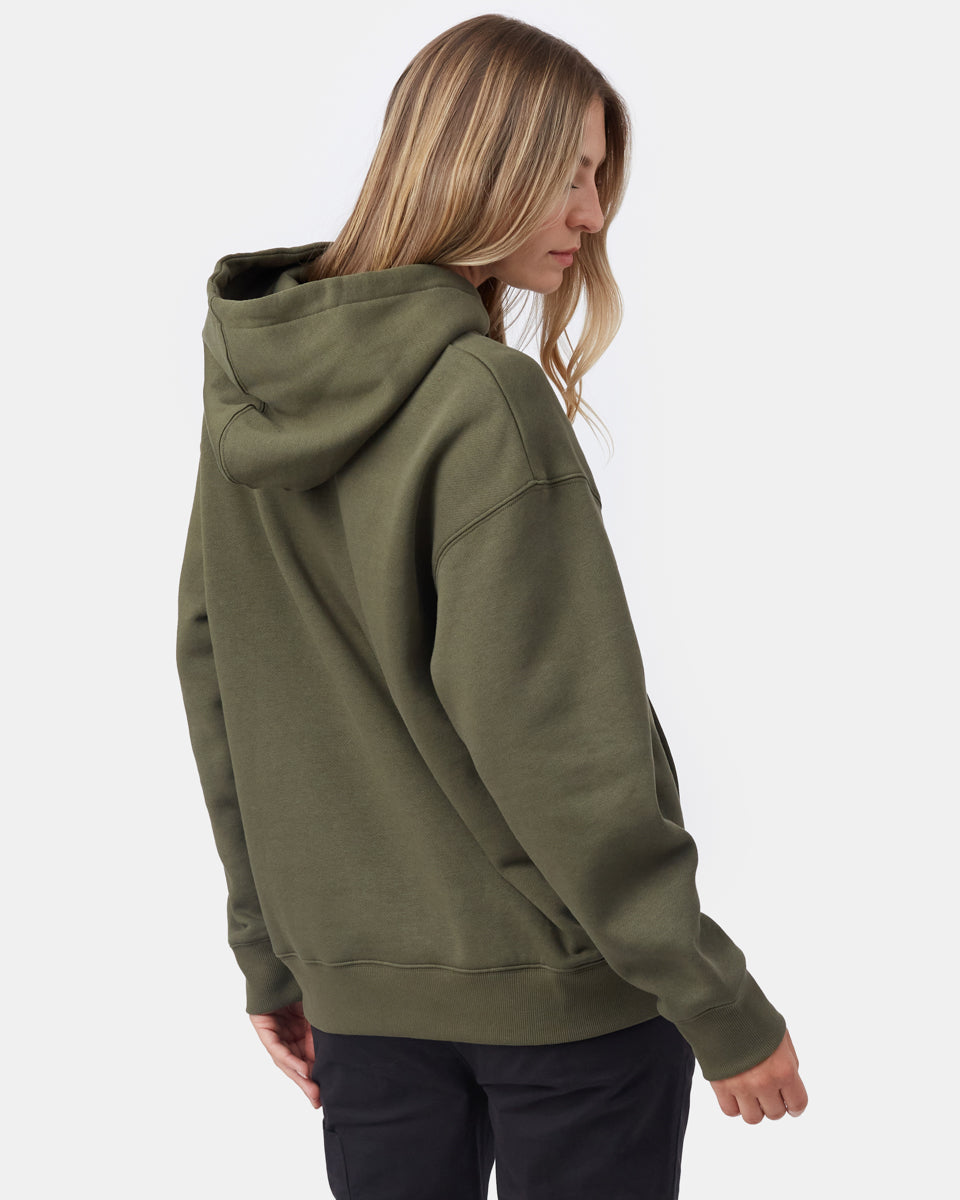 Green Organic Cotton Oversized Hoodie