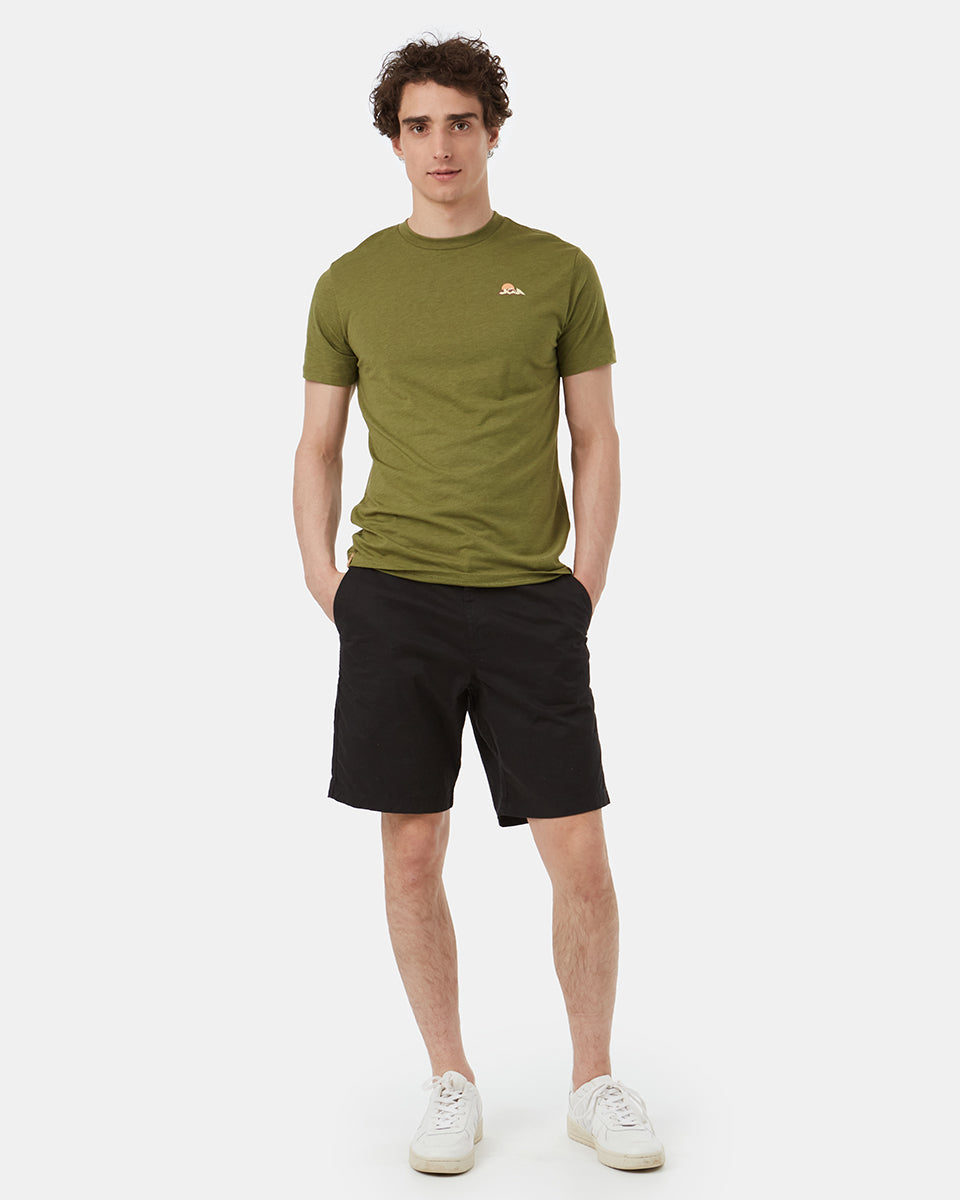 Green Recycled Polyester Crew Neck T-Shirt