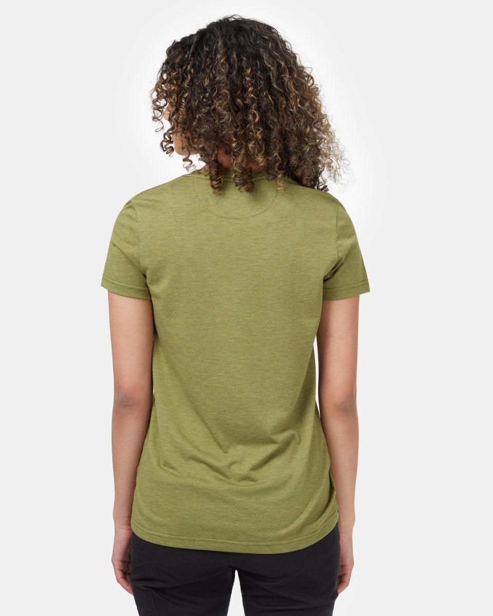 Green Recycled Polyester Crew Neck T-Shirt
