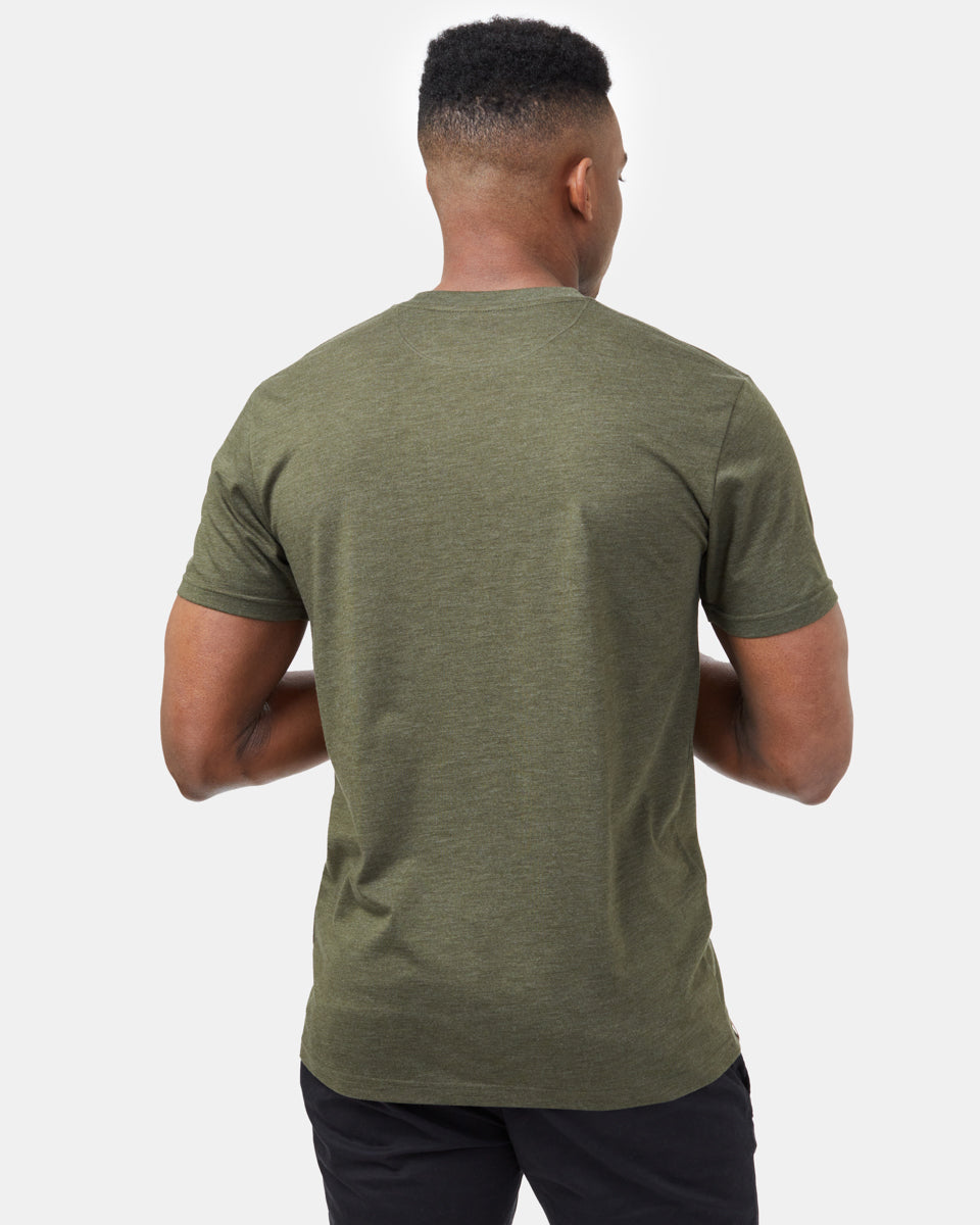 Green Recycled Polyester Crew Neck Tee