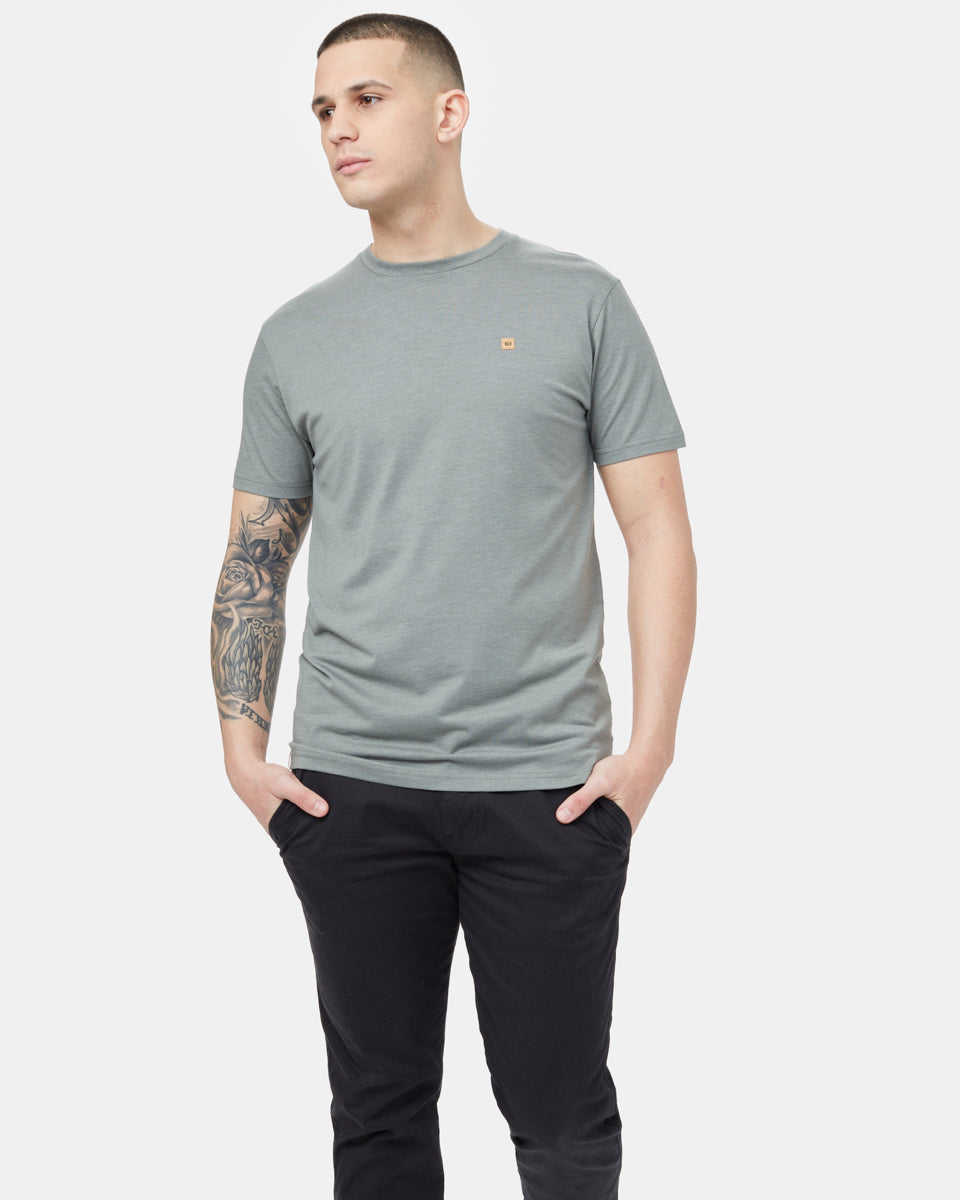 Green Recycled Polyester Crew Neck Tee