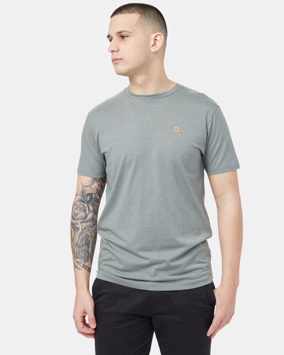 Green Recycled Polyester Crew Neck Tee