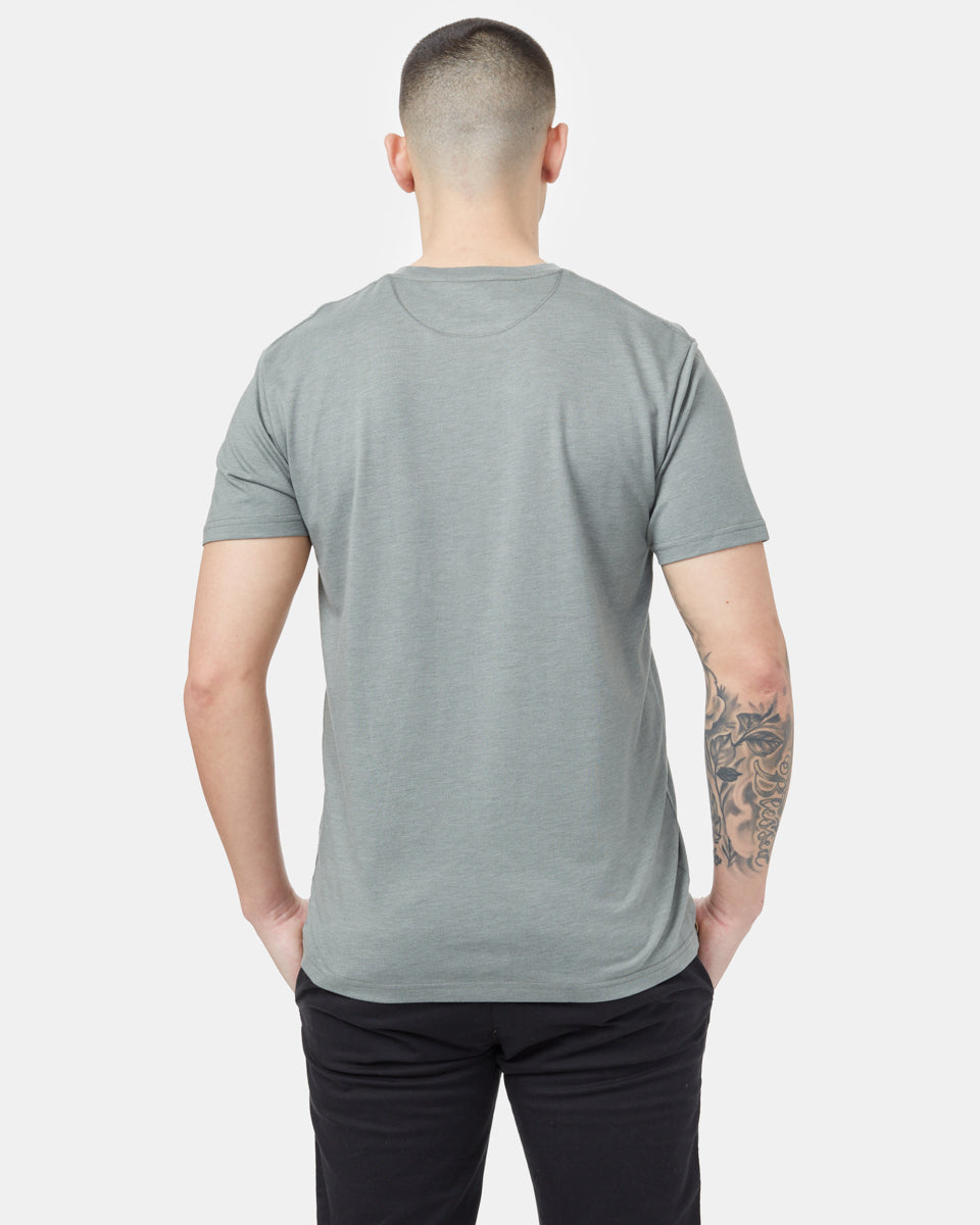 Green Recycled Polyester Crew Neck Tee