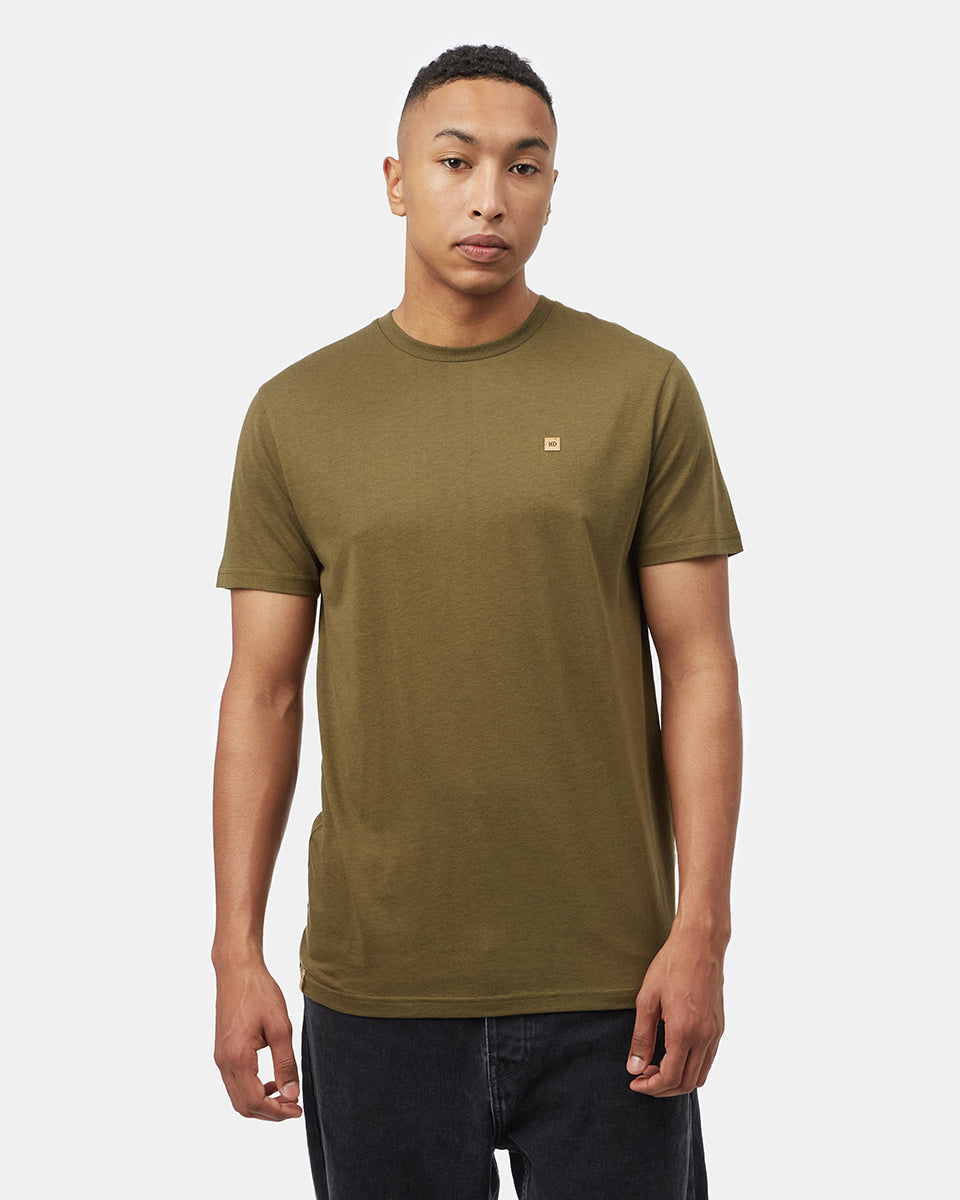 Green Recycled Polyester Crew Neck Tee