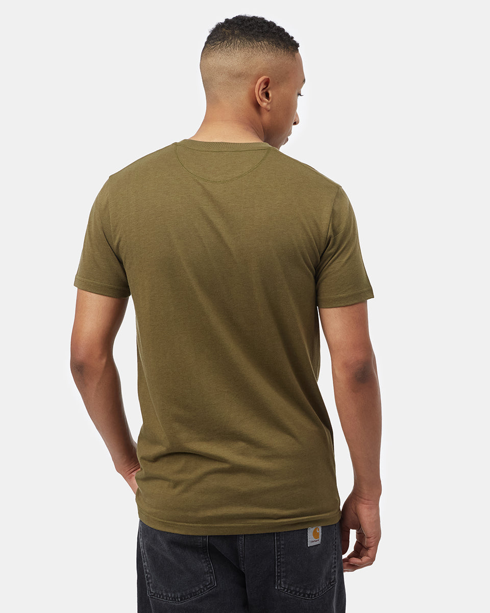 Green Recycled Polyester Crew Neck Tee