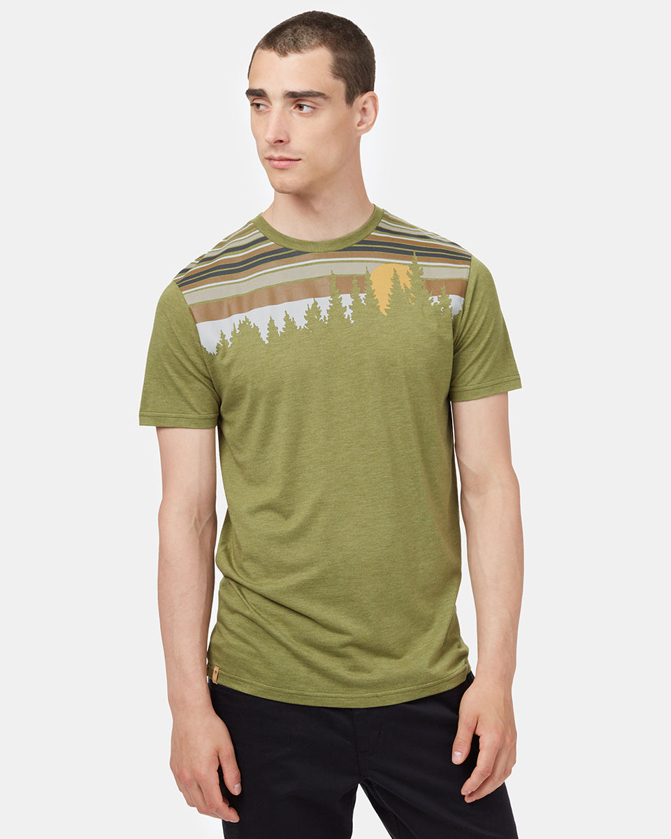 Green Retro Graphic Tee