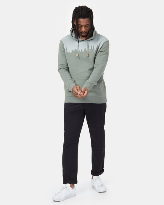 Green Treelinen Graphic Pullover