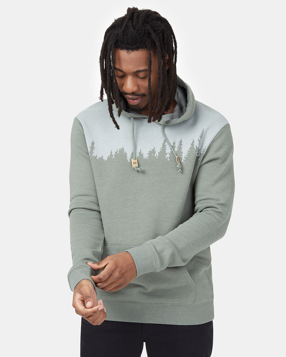 Green Treelinen Graphic Pullover