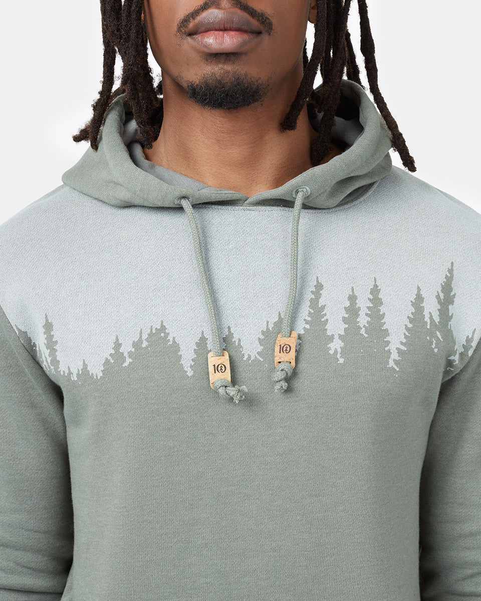 Green Treelinen Graphic Pullover