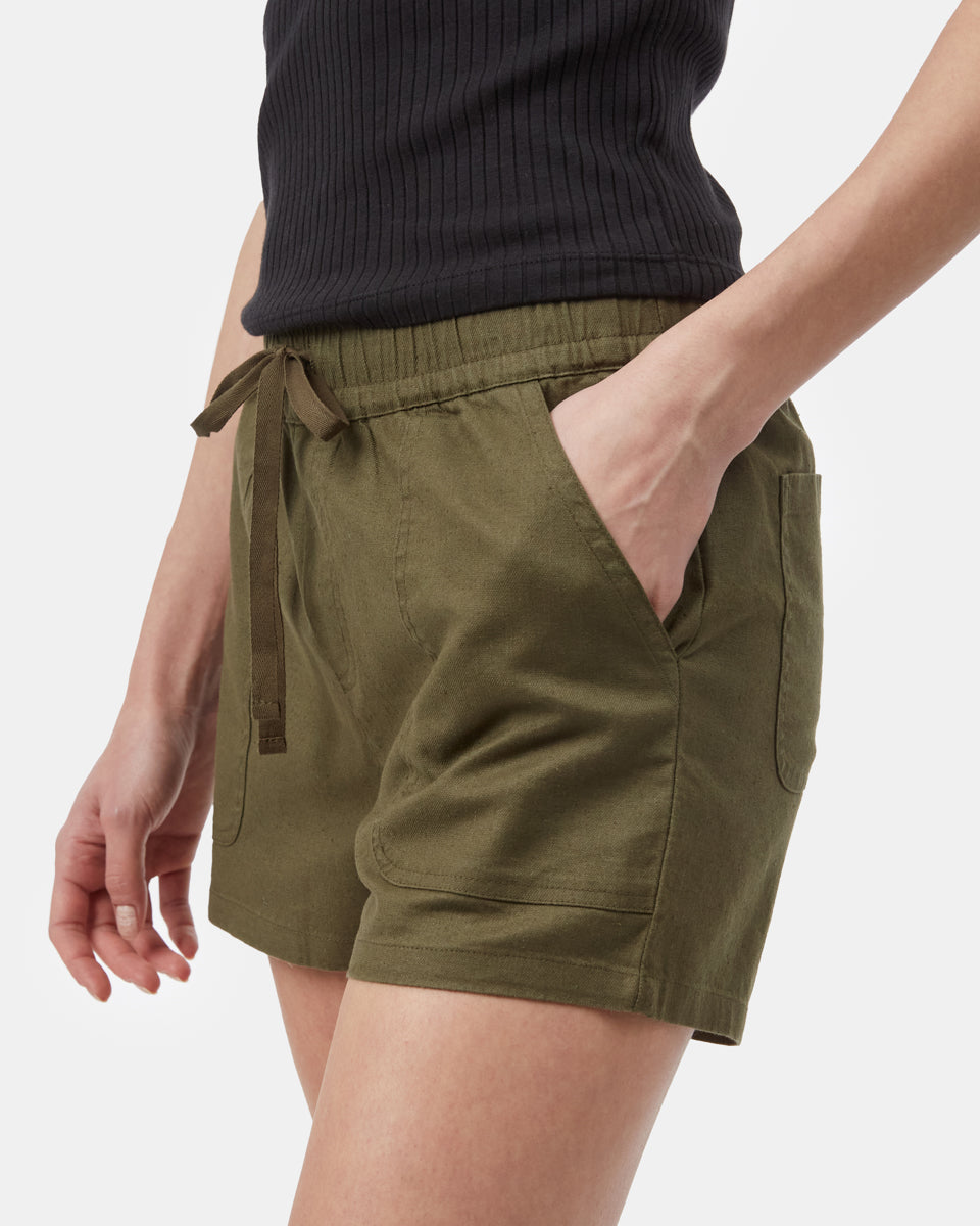 Green Women's Hemp Shorts