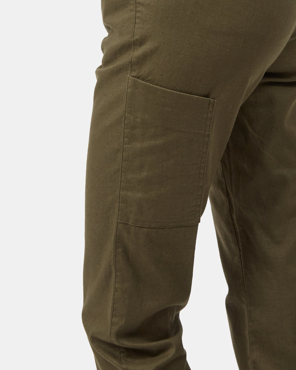 Green Women's Hemp Trousers