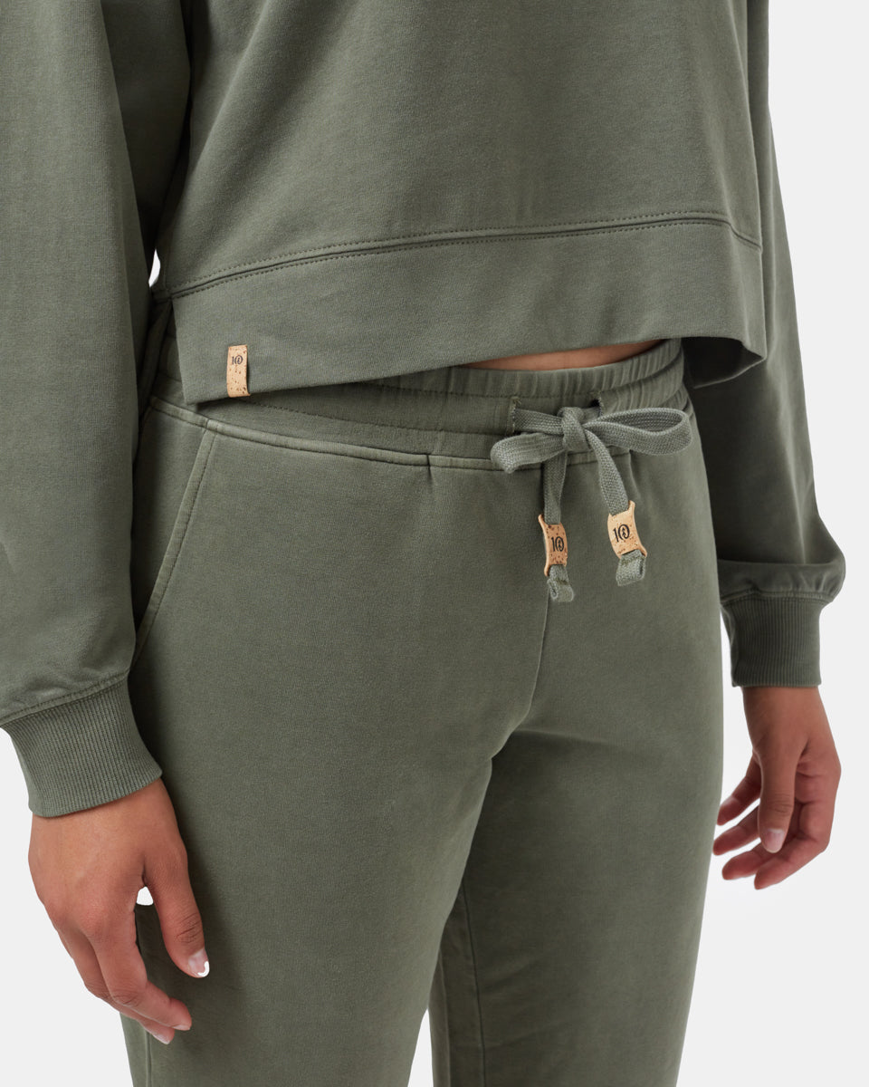 Green Women's Organic Cotton Joggers