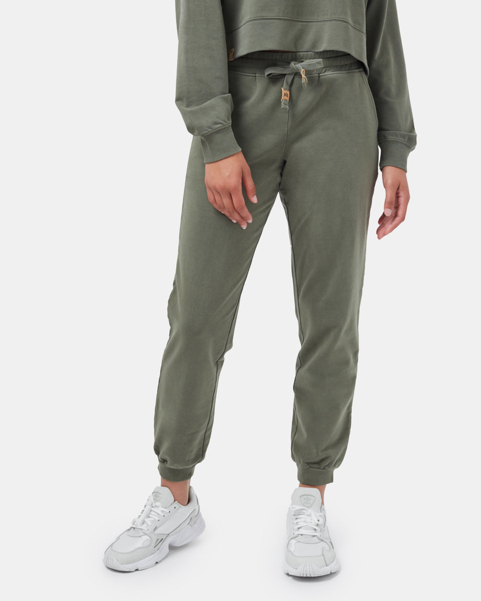 Green Women's Organic Cotton Joggers